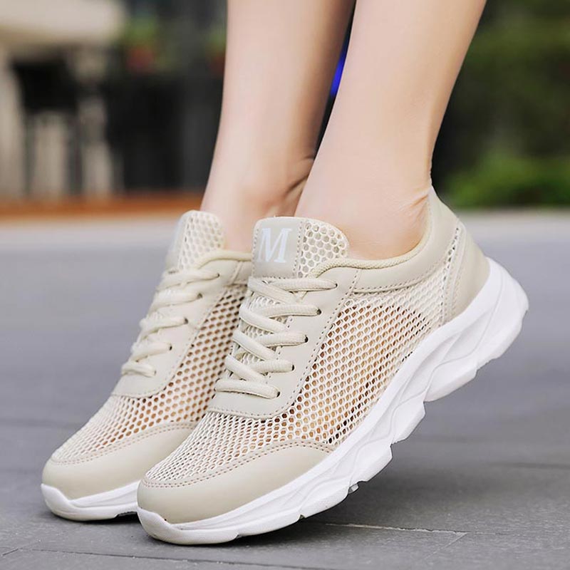 Outdoor Lighting Ideas For House - Summer Breathable Sneakers Women Mesh Women's