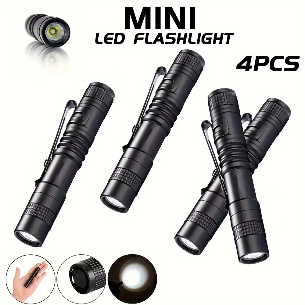 Outdoor Lighting Fixtures - 1-4PCS Mini Portable LED Pen Light