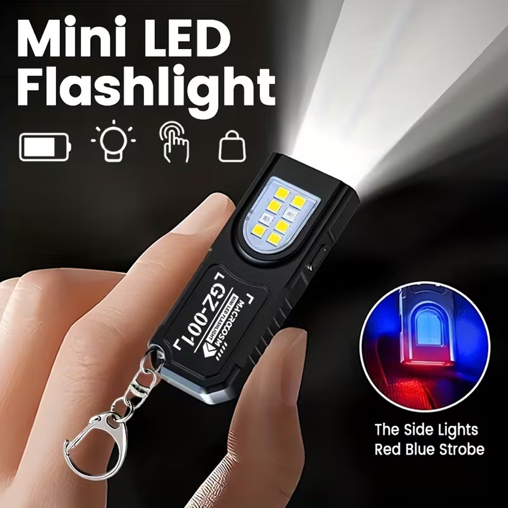 Outdoor Lighting Fixtures - Mini COB LED Keychain Flashlight USB
