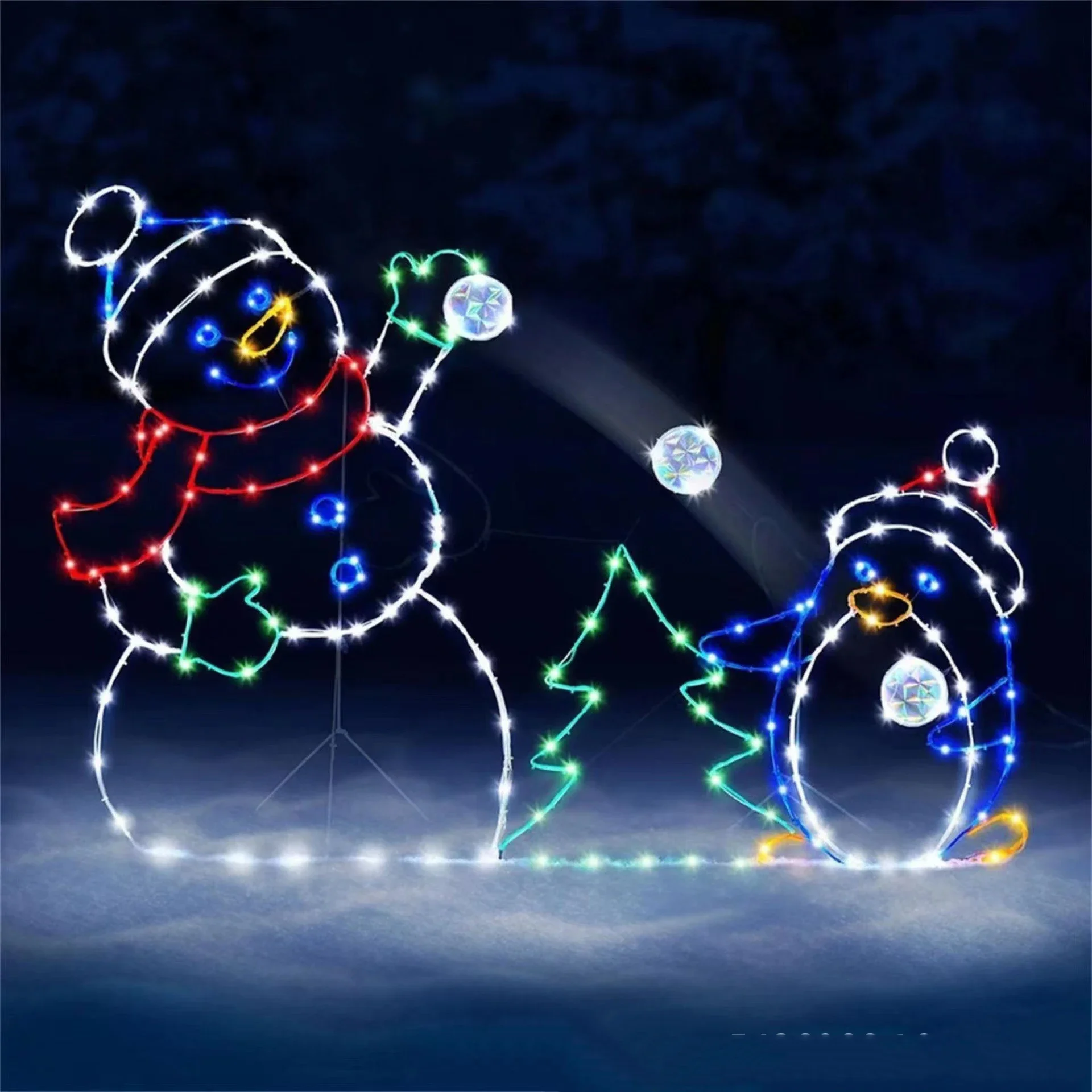 Animated Snowball Light LED Gl - Xmas Outdoor Lighting Decorations recensie en prijs