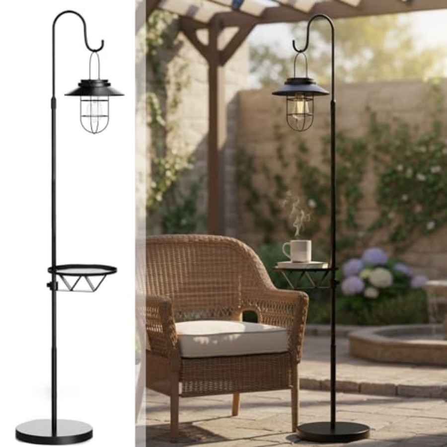 Solar Floor Lamp with Table, 6 - Outdoor Lighting Lamps recensie en prijs