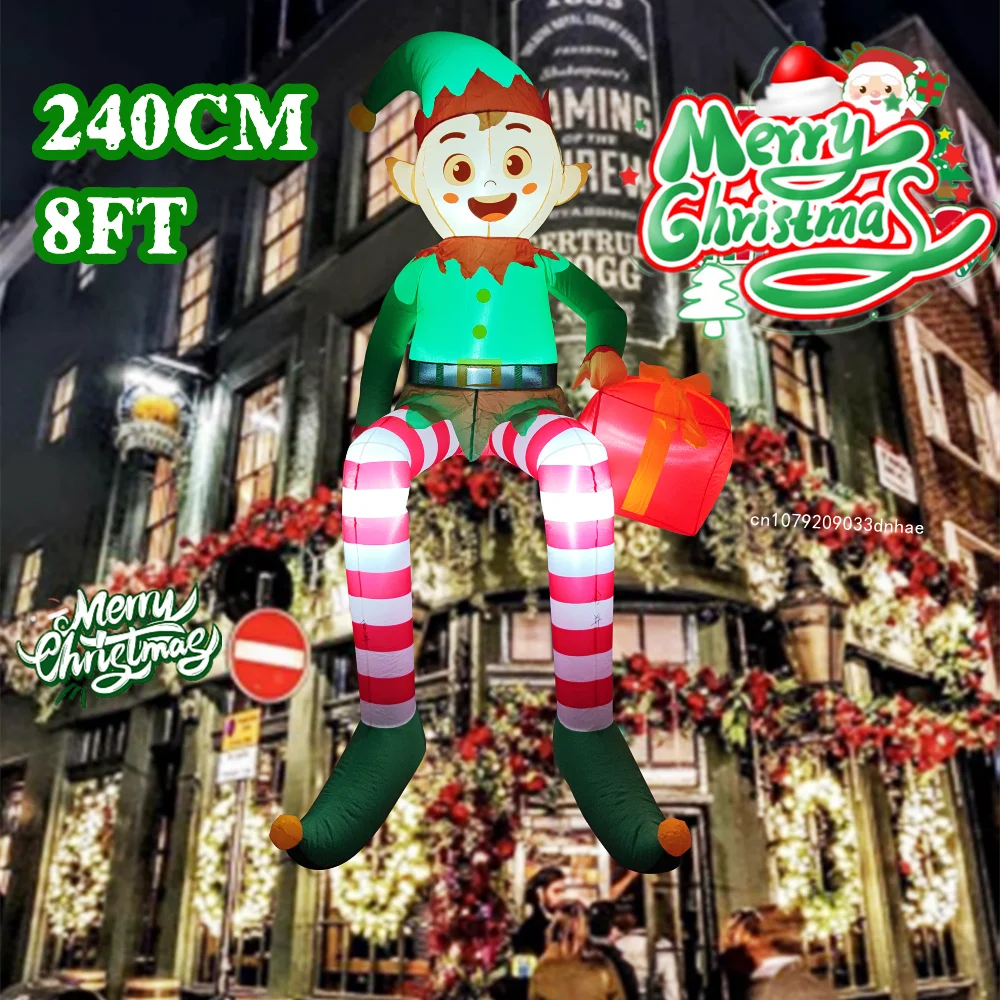8FT Christmas Inflatable Trim  - Xmas Outdoor Lighting Decorations recensie en prijs