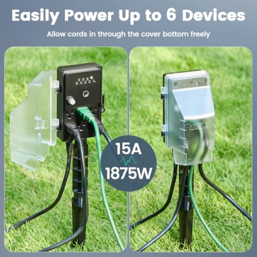 Outdoor Power Stake Dusk to Da - Outdoor Lighting Extension Cord recensie en prijs