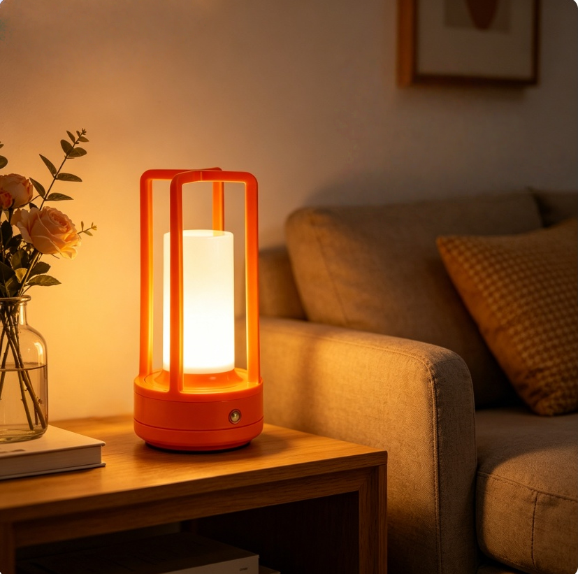 Modern Orange Cage Table Lamp  - Outdoor Lighting Lamps recensie en prijs