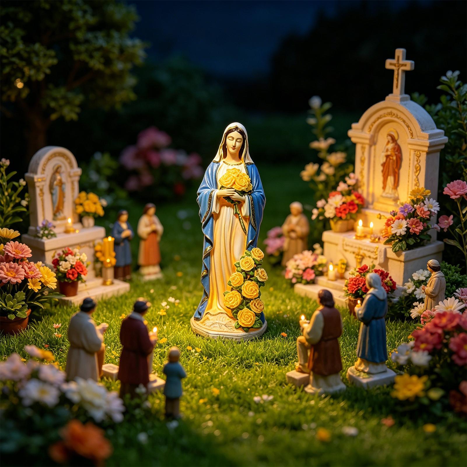 Virgin Mary Solar Statue Garde - Outdoor Lighting Fixtures recensie en prijs