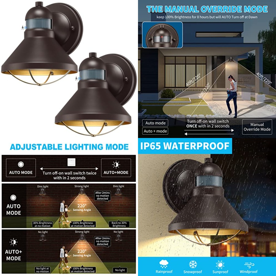 2 Pack Motion Sensor Outdoor L - Outdoor Lighting Fixtures recensie en prijs