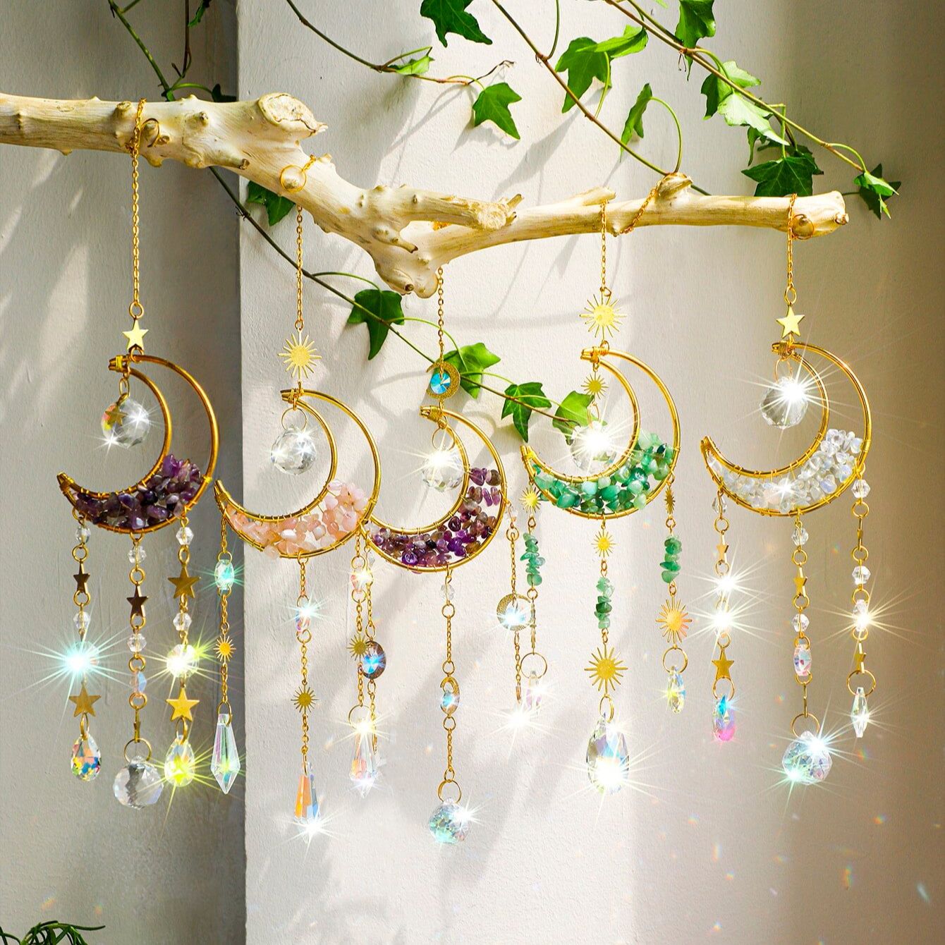Crystal  Suncatcher Moon Ameth - Xmas Outdoor Lighting Decorations recensie en prijs