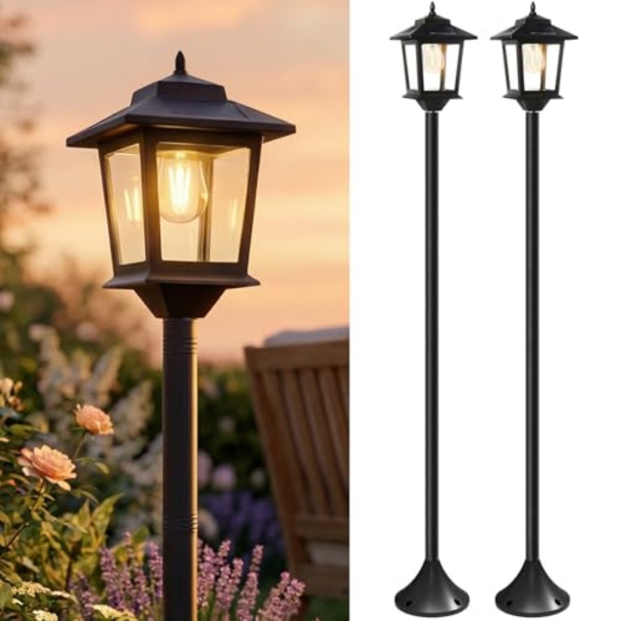 Outdoor Solar Post Lights, 2-P - Outdoor Lighting Lamps recensie en prijs