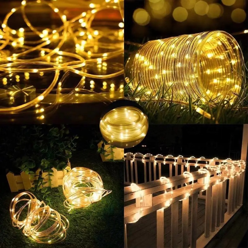 Solar Xmas Rope Light Outdoor  - Xmas Outdoor Lighting Decorations recensie en prijs