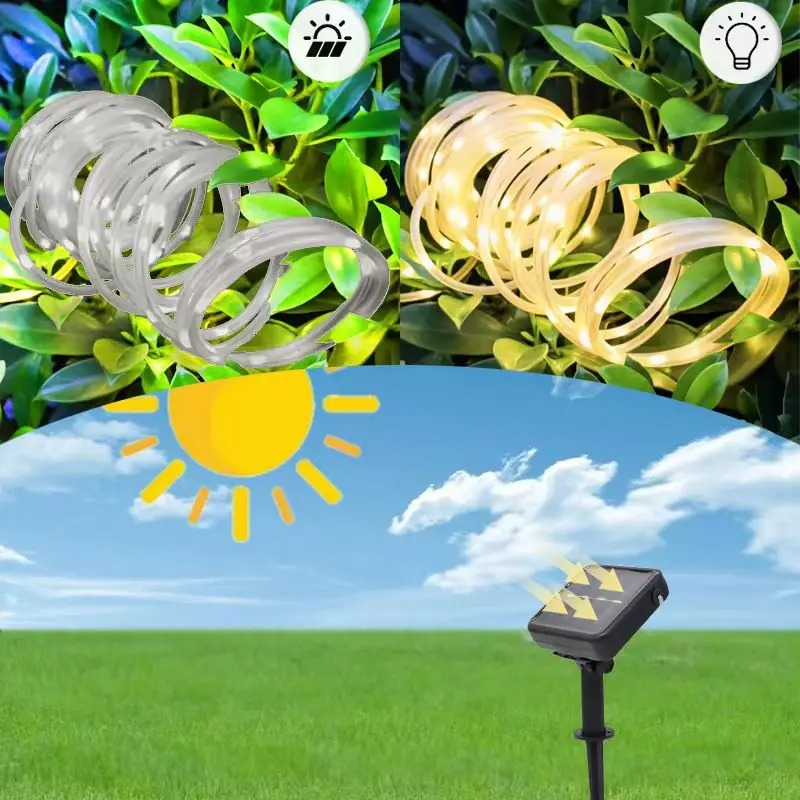 Solar Xmas Rope Light Outdoor  - Xmas Outdoor Lighting Decorations recensie en prijs