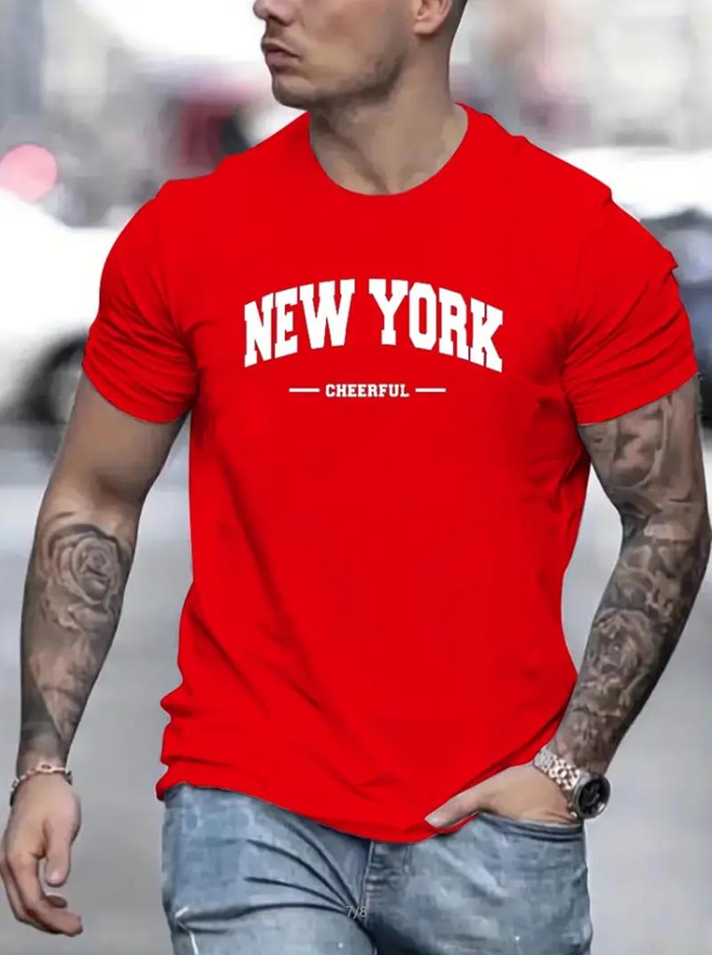 New York Print Men's Round Nec - Outdoor Lighting New York recensie en prijs