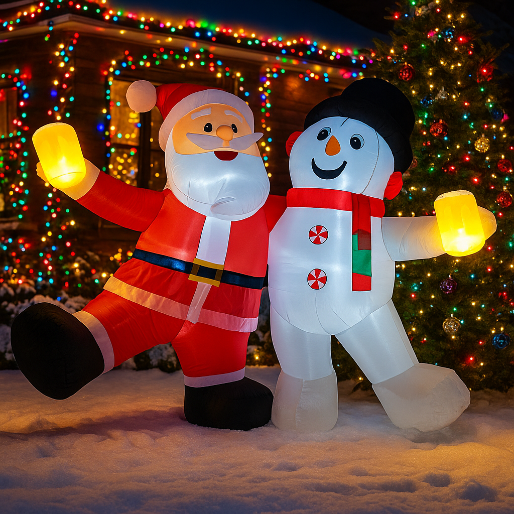 1.8M/5.9FT Inflatable Santa Cl - Xmas Outdoor Lighting Decorations recensie en prijs