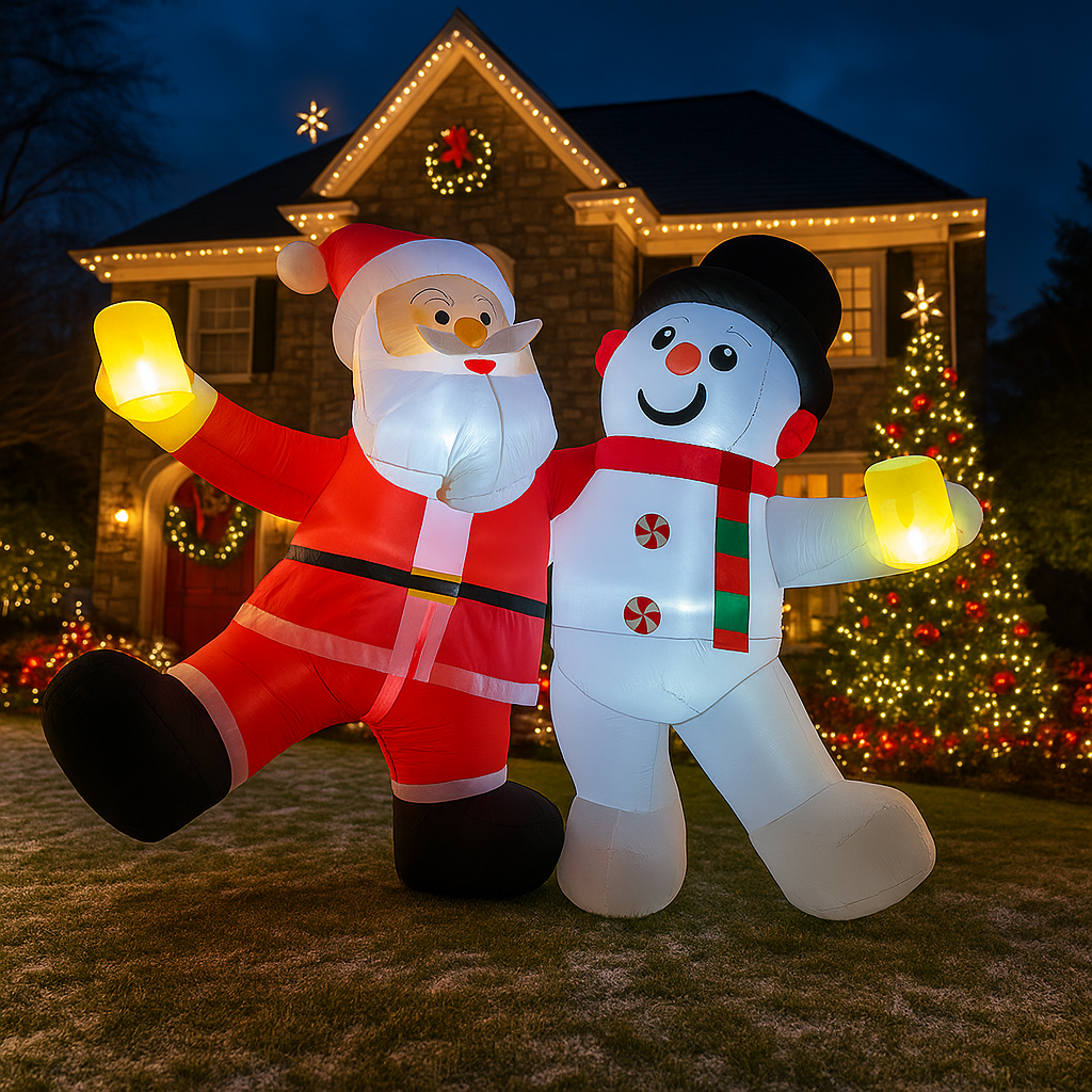 1.8M/5.9FT Inflatable Santa Cl - Xmas Outdoor Lighting Decorations recensie en prijs