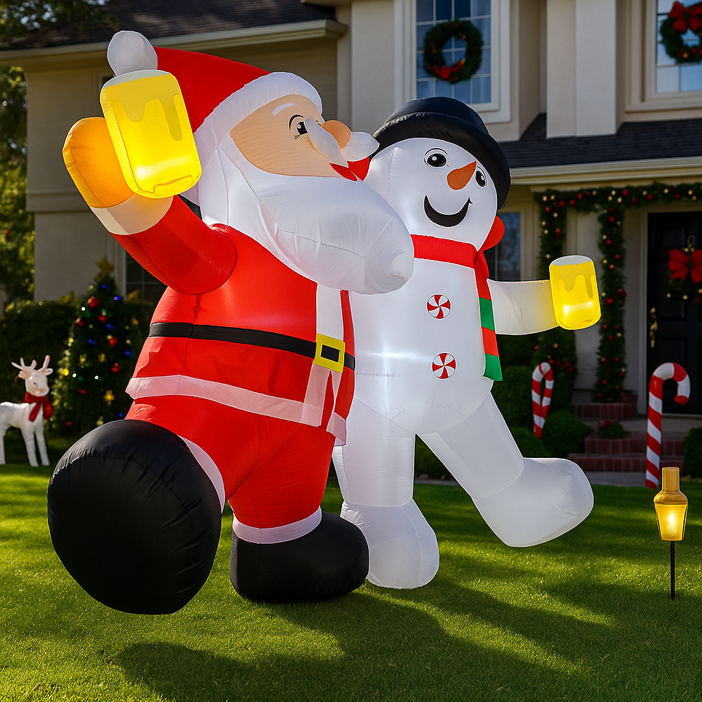 1.8M/5.9FT Inflatable Santa Cl - Xmas Outdoor Lighting Decorations recensie en prijs
