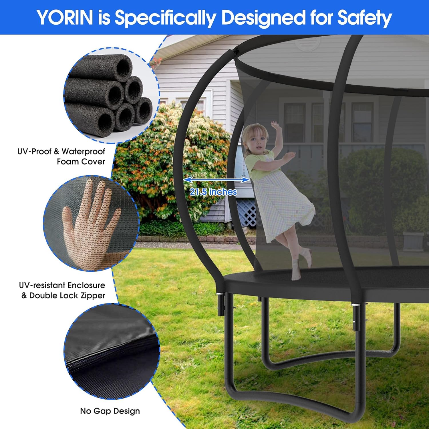 Large Outdoor Trampoline with  - Outdoor Lighting For Garden recensie en prijs