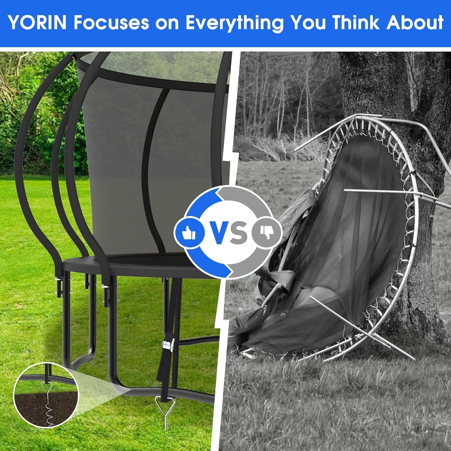 Large Outdoor Trampoline with  - Outdoor Lighting For Garden recensie en prijs