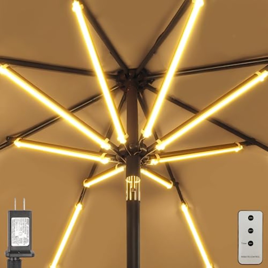 Outdoor Patio Umbrella Lights, - Outdoor Lighting Poles recensie en prijs