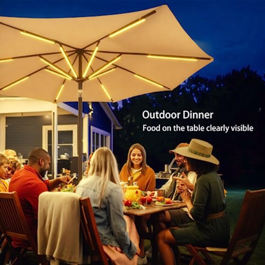 Outdoor Patio Umbrella Lights, - Outdoor Lighting Poles recensie en prijs
