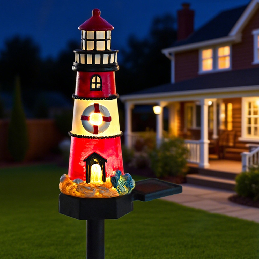 Solar Lighthouse Lights Waterp - Xmas Outdoor Lighting Decorations recensie en prijs