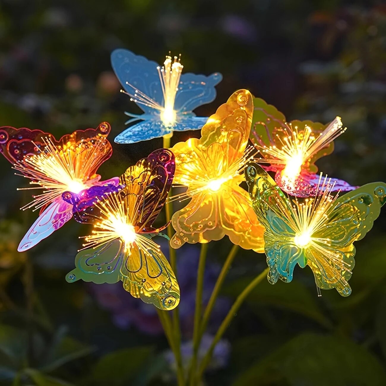1PC 6-Head LED Solar Fiber Opt - Outdoor Lighting Yard Ideas recensie en prijs