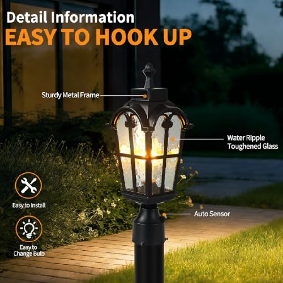 Sensor Outdoor Post Lights Wat - Outdoor Lighting Fixtures recensie en prijs