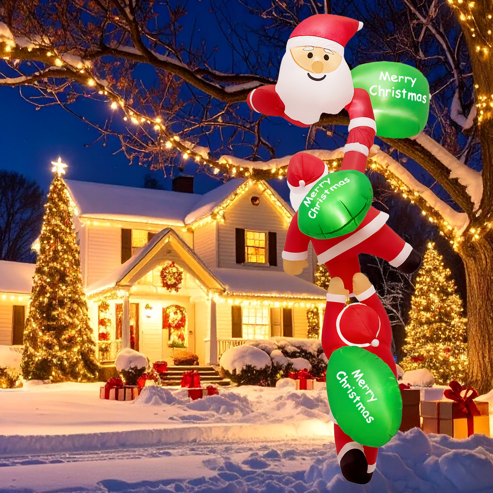 8FT Christmas Inflatable Outdo - Xmas Outdoor Lighting Decorations recensie en prijs