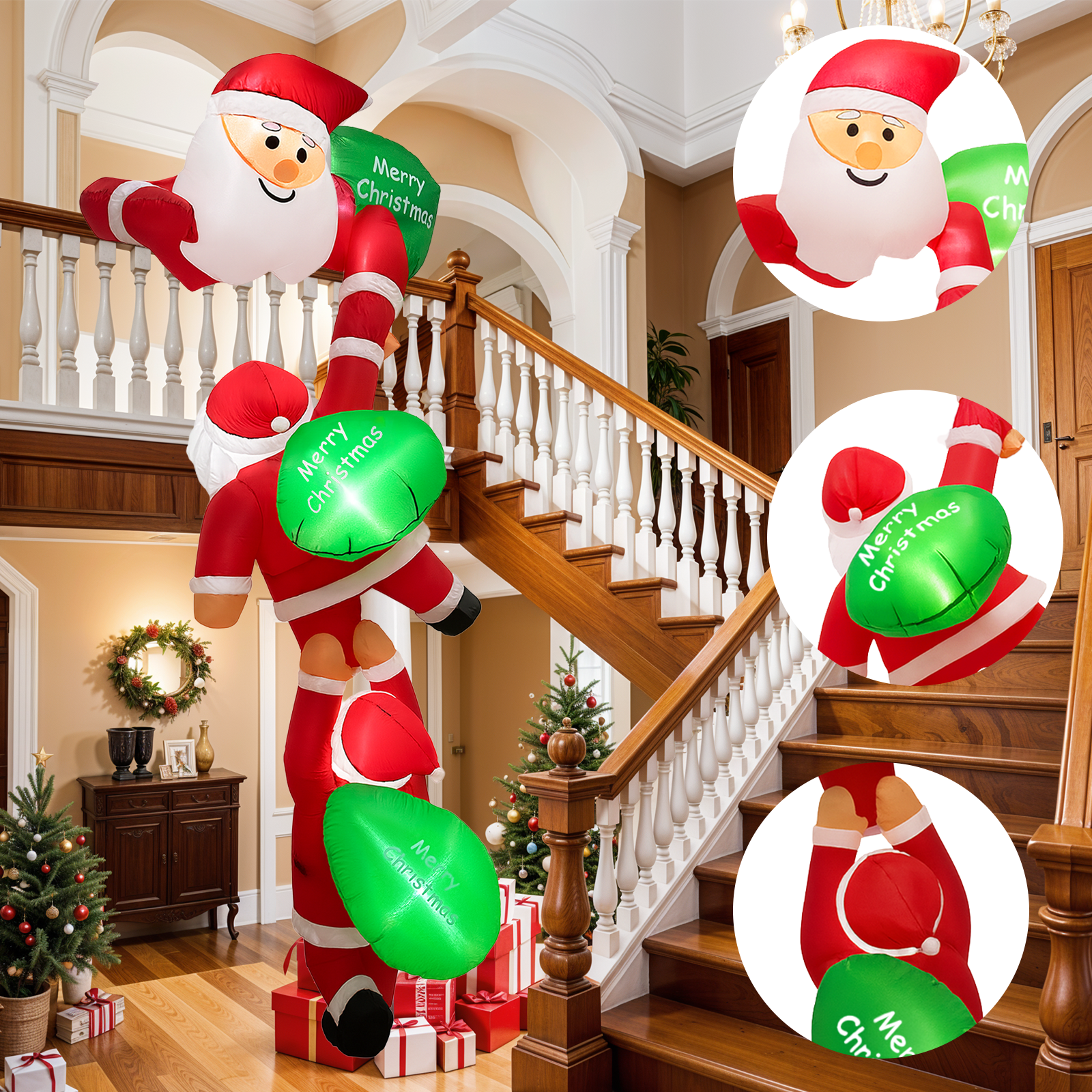 8FT Christmas Inflatable Outdo - Xmas Outdoor Lighting Decorations recensie en prijs
