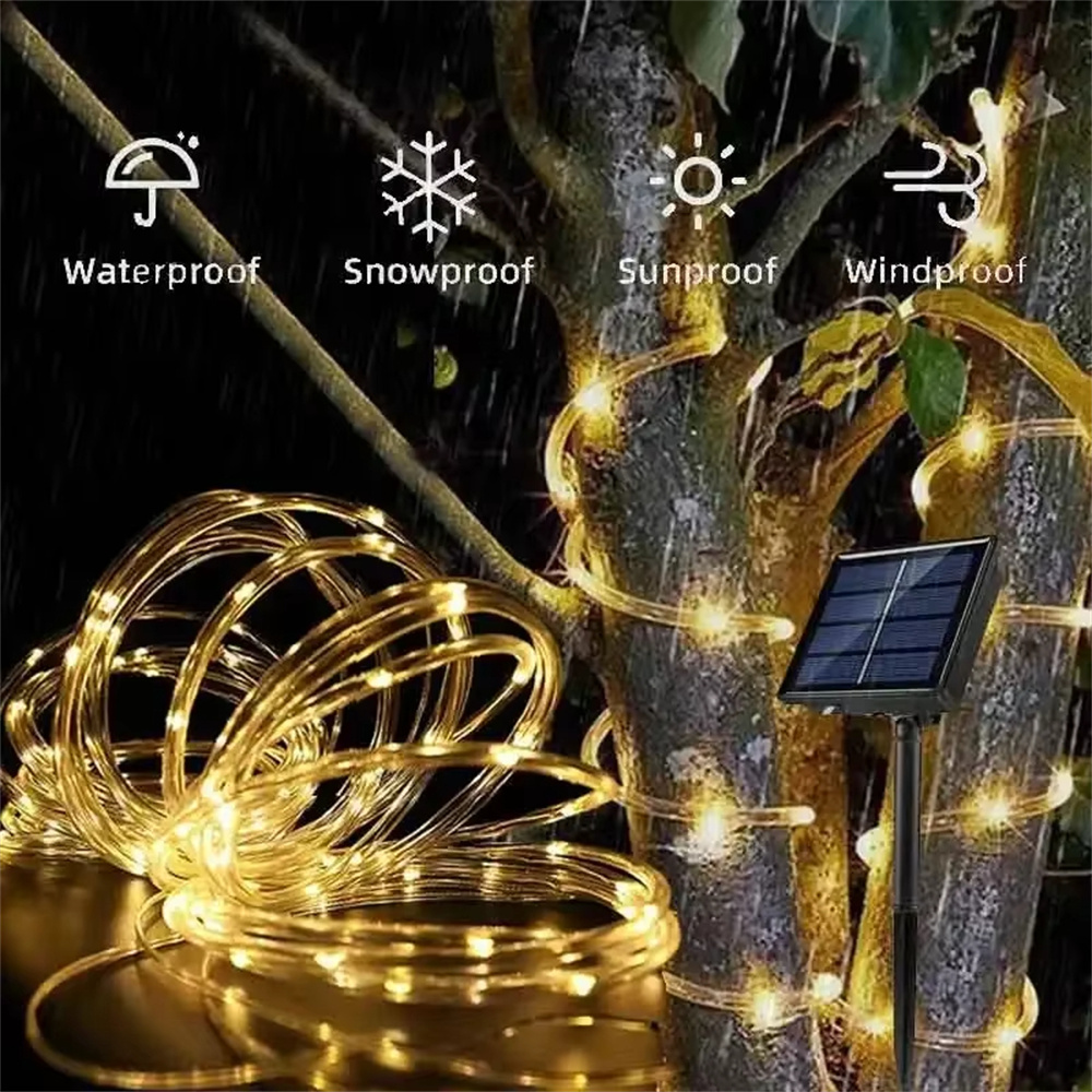 Solar Tube Rope Led Fairy Ligh - Xmas Outdoor Lighting Decorations recensie en prijs