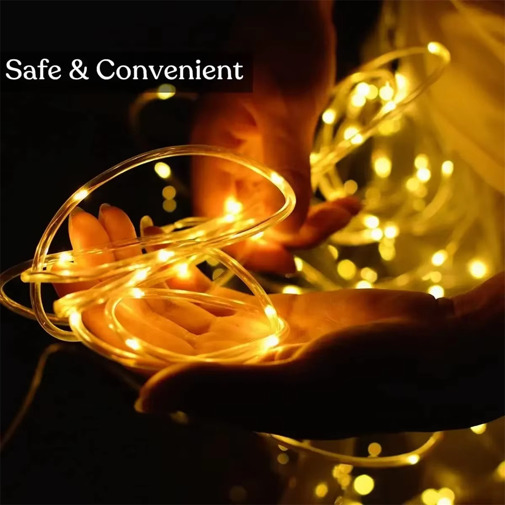 Solar Tube Rope Led Fairy Ligh - Xmas Outdoor Lighting Decorations recensie en prijs