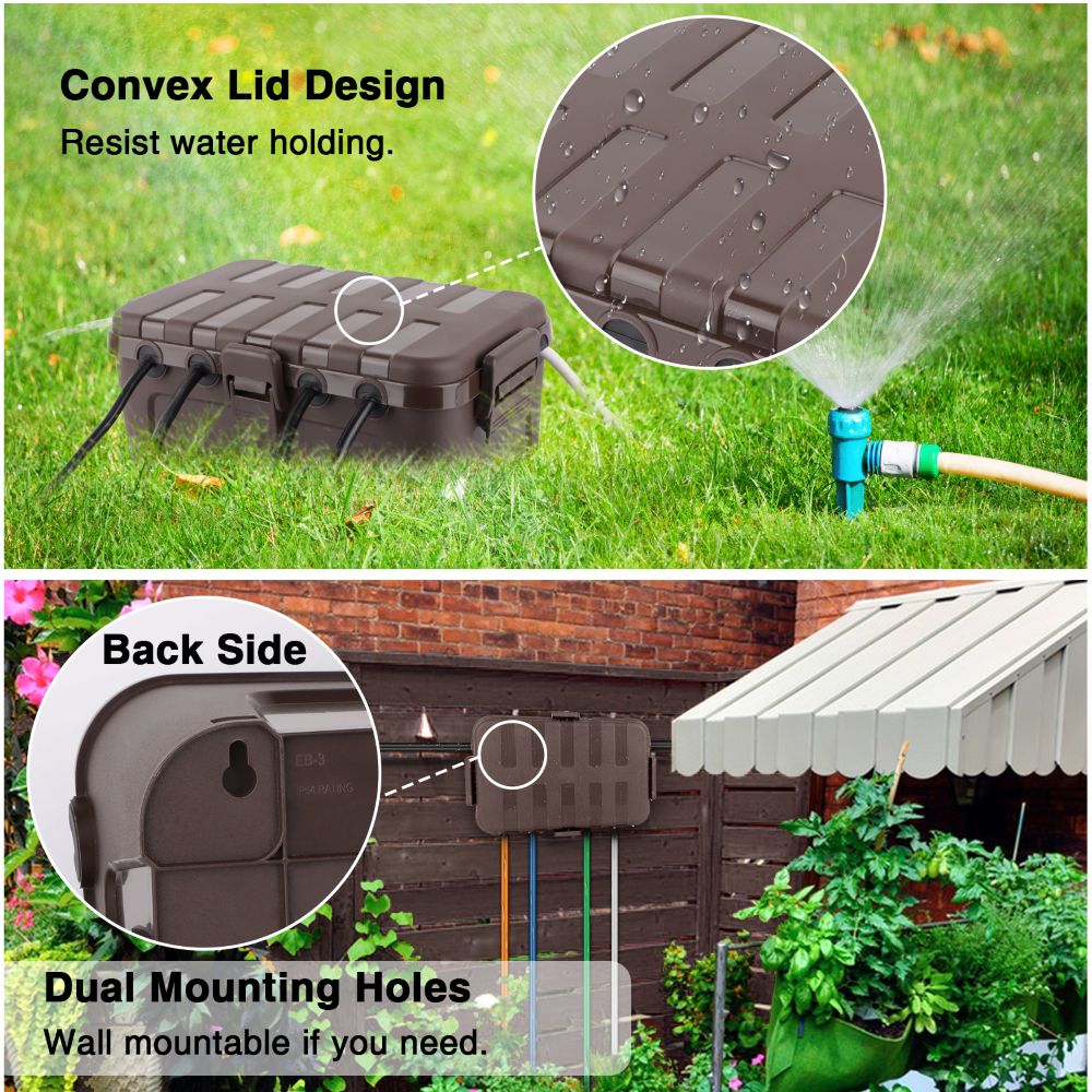 Waterproof Electrical Box Larg - Outdoor Lighting Extension Cord recensie en prijs