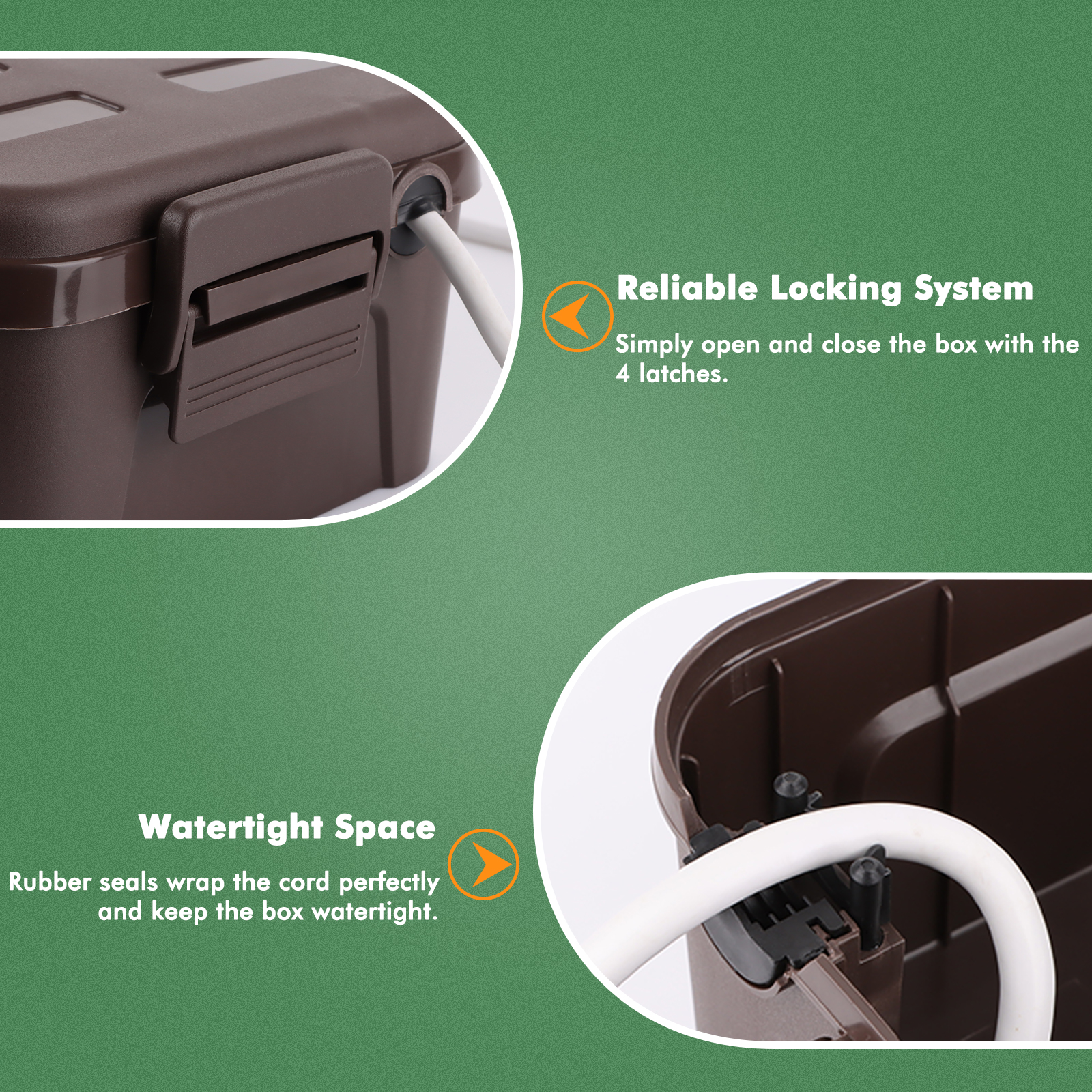 Waterproof Electrical Box Larg - Outdoor Lighting Extension Cord recensie en prijs