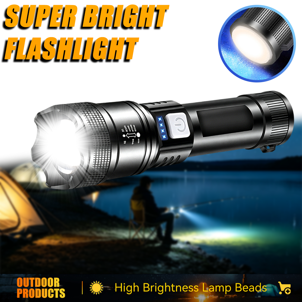 Powerful LED Flashlight USB Re - Outdoor Lighting Poles recensie en prijs