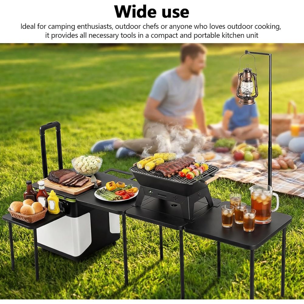Portable Camping Kitchen Stati - Outdoor Lighting Poles recensie en prijs