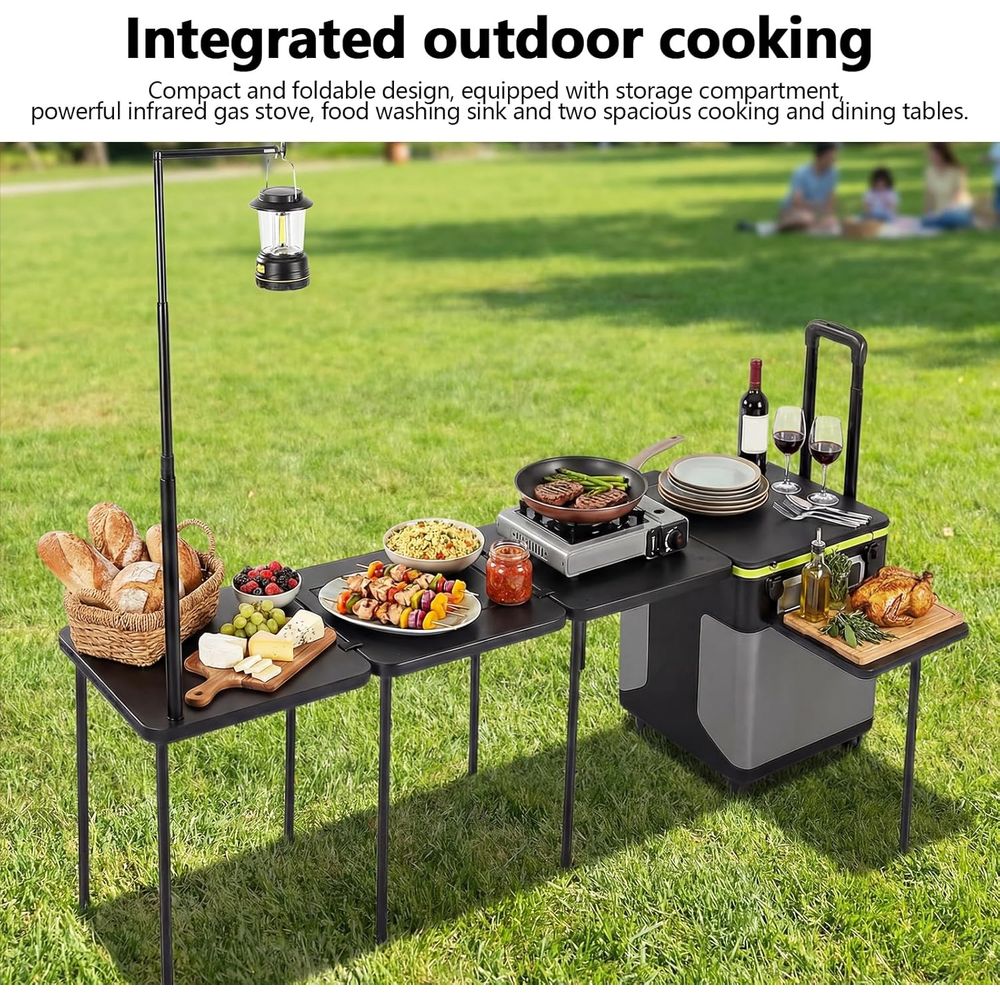 Portable Camping Kitchen Stati - Outdoor Lighting Poles recensie en prijs