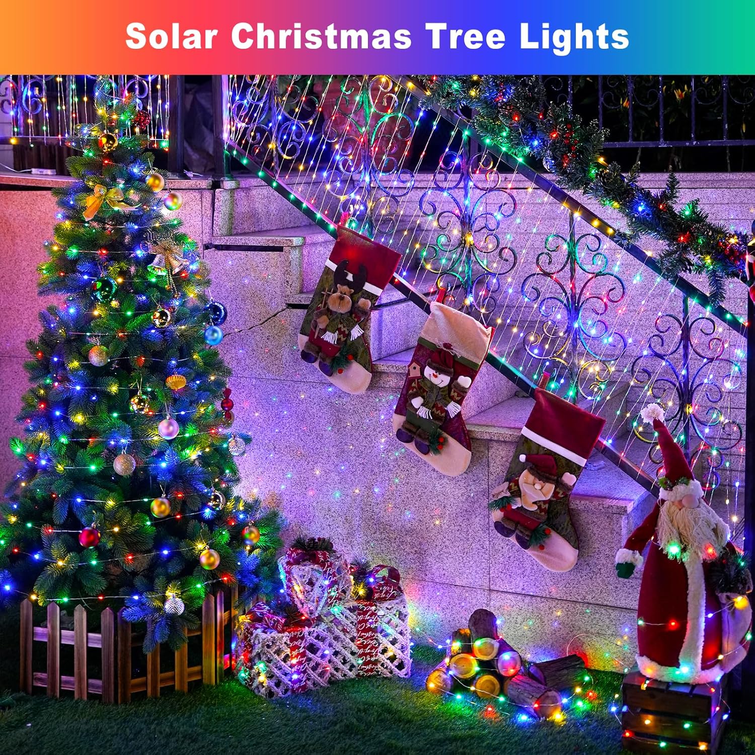 Christmas Outdoor Solar String - Xmas Outdoor Lighting Decorations recensie en prijs