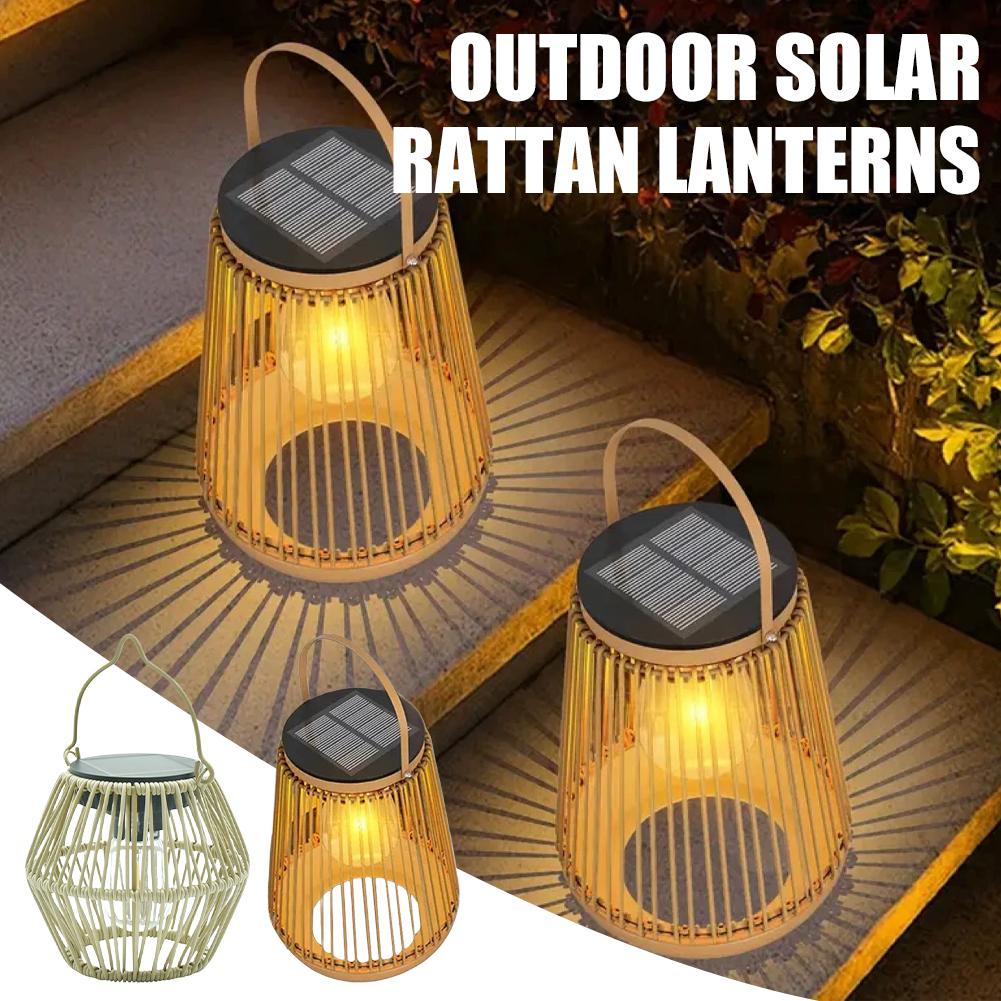 IP65 Waterproof Solar Rattan L - Outdoor Lighting For Garden recensie en prijs