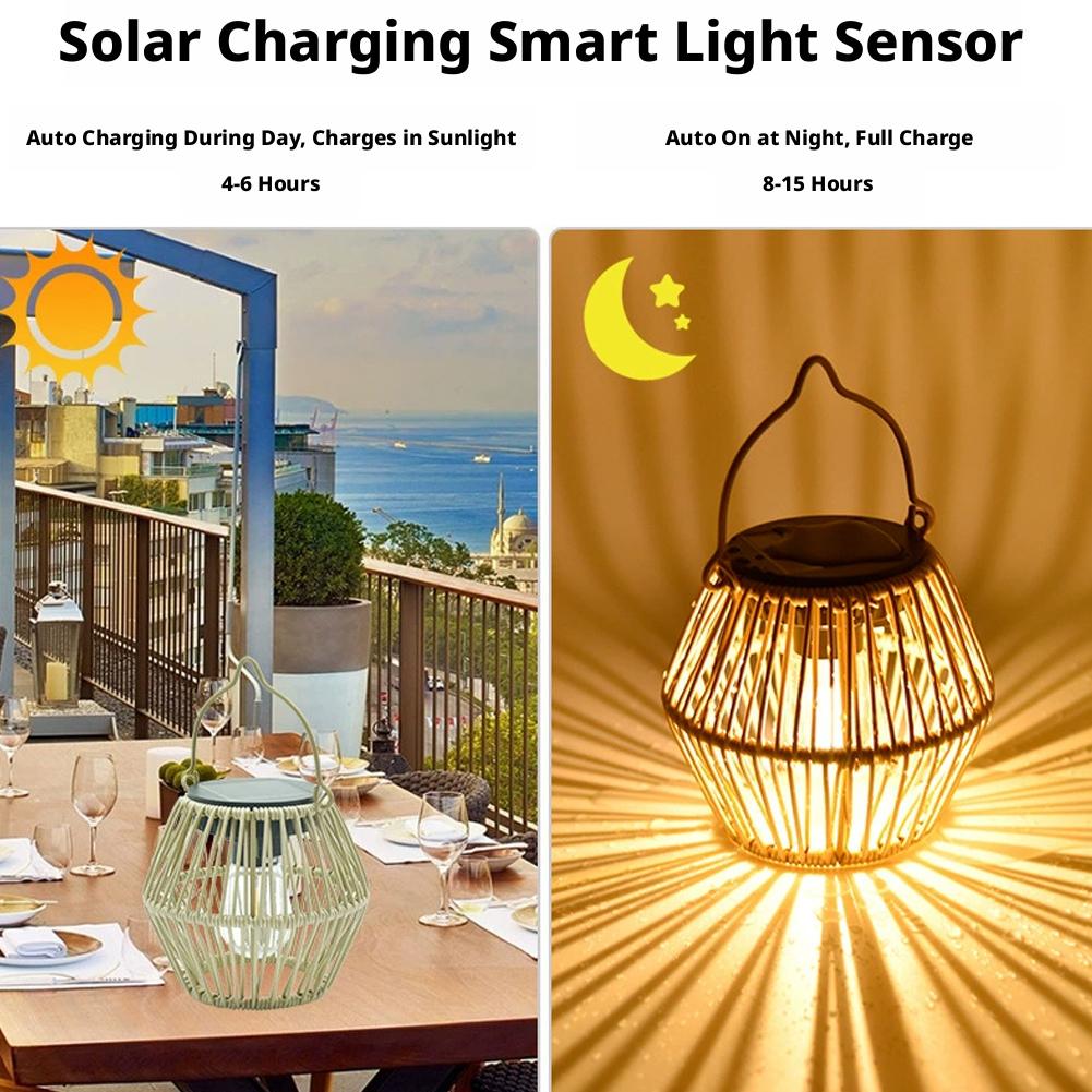 IP65 Waterproof Solar Rattan L - Outdoor Lighting For Garden recensie en prijs
