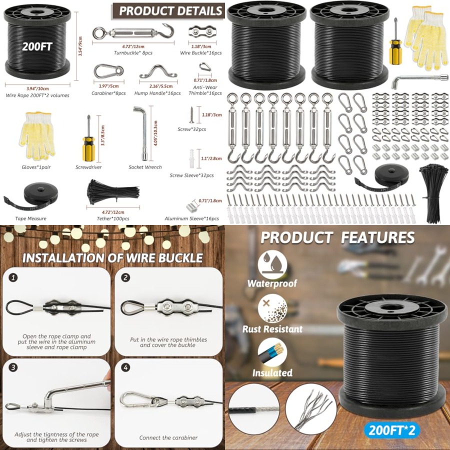 400 Feet String Light Hanging  - Hanging Outdoor Lighting recensie en prijs