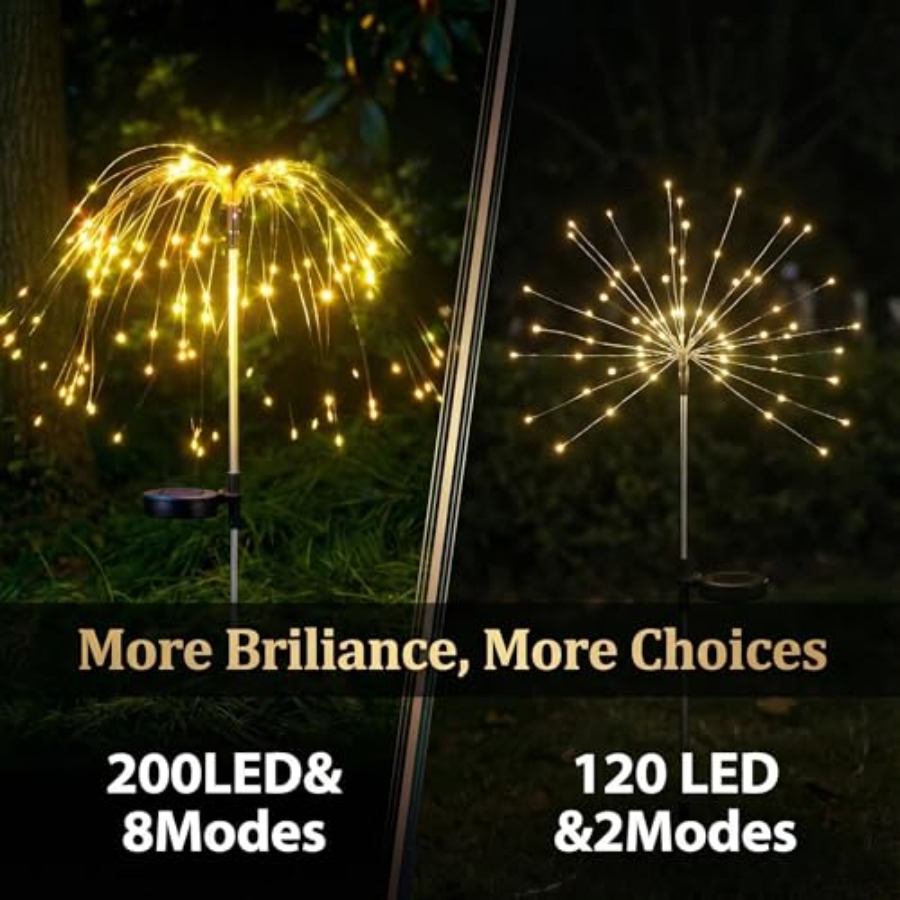 Solar Firework Lights Outdoor, - Outdoor Lighting Poles recensie en prijs
