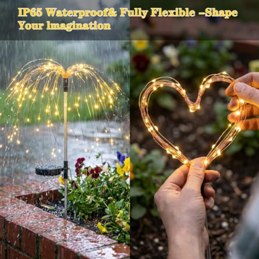 Solar Firework Lights Outdoor, - Outdoor Lighting Poles recensie en prijs