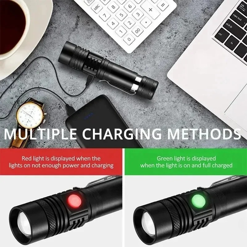 T6 LED Rechargeable Flashlight - Outdoor Lighting Fixtures recensie en prijs