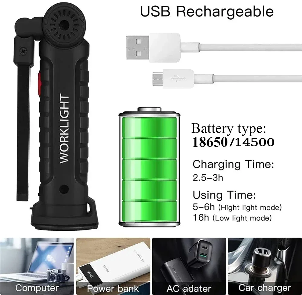 LED COB Flashlight USB Recharg - Outdoor Lighting Fixtures recensie en prijs