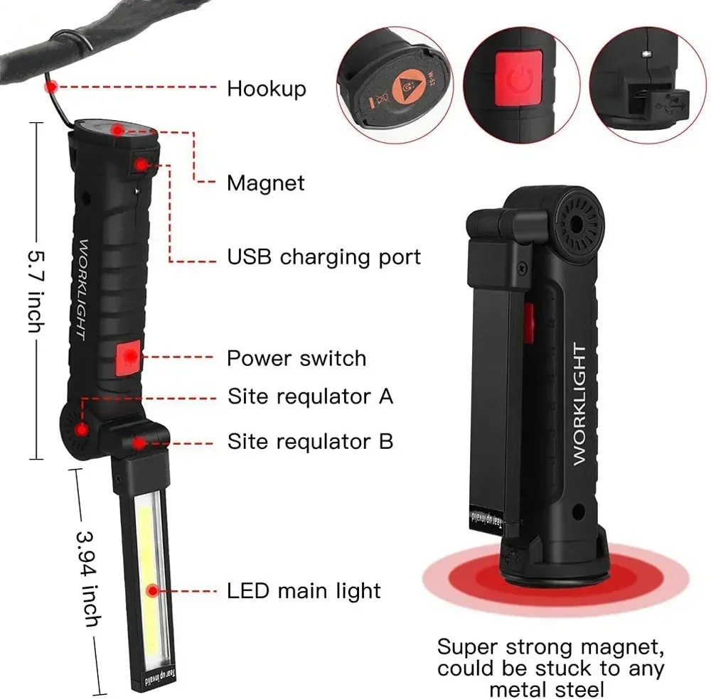 LED COB Flashlight USB Recharg - Outdoor Lighting Fixtures recensie en prijs
