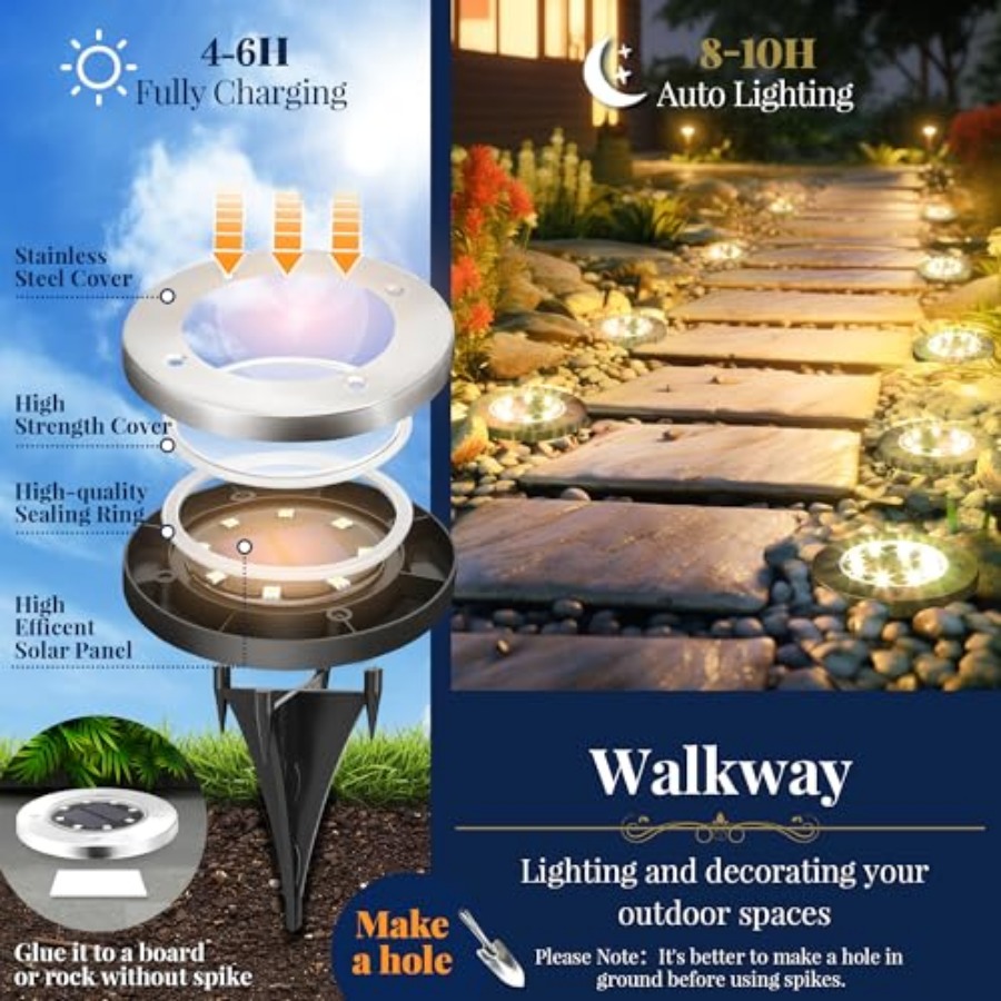 Solar Ground Lights Solar Ligh - Outdoor Lighting For Garden recensie en prijs