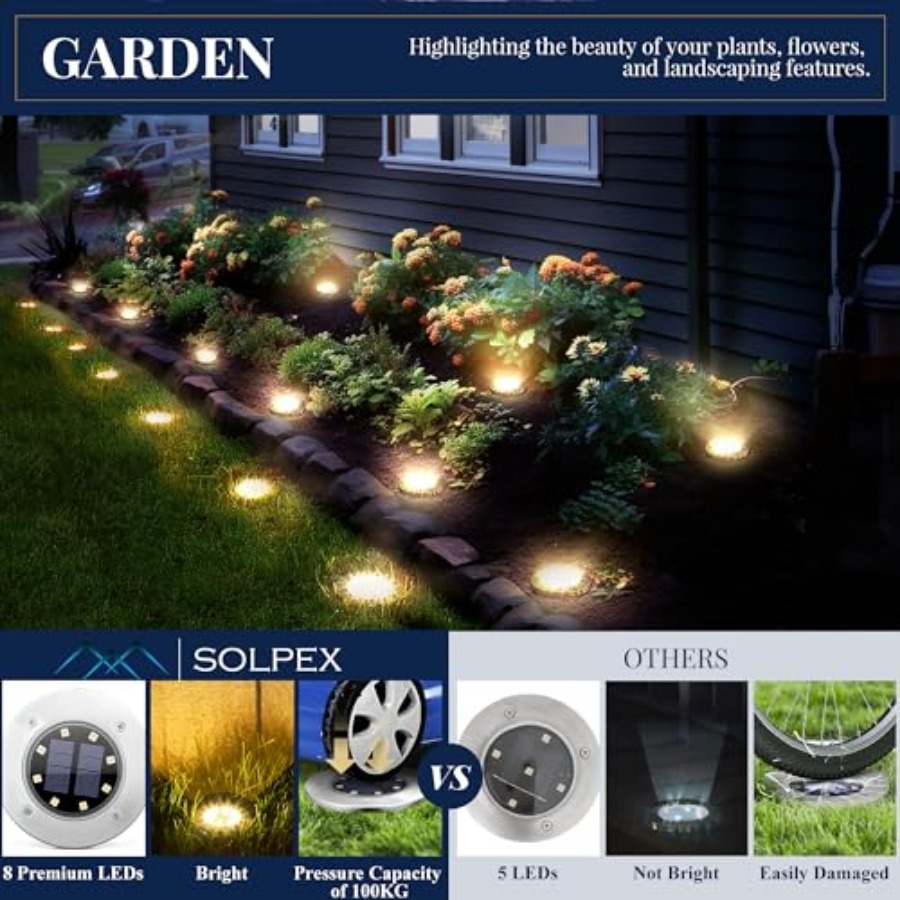 Solar Ground Lights Solar Ligh - Outdoor Lighting For Garden recensie en prijs