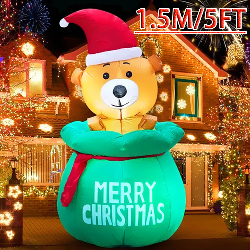 5FT Christmas Inflatable Decor - Xmas Outdoor Lighting Decorations recensie en prijs