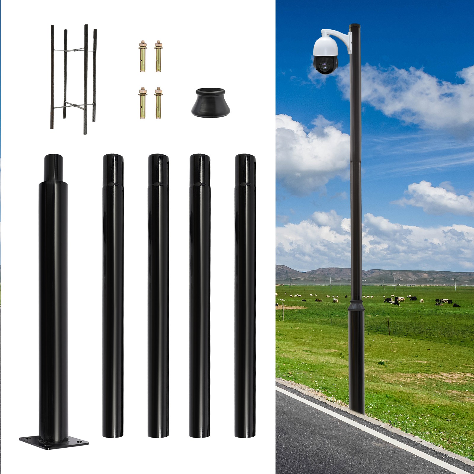 Split Street Light Pole, 220lb - Outdoor Lighting Poles recensie en prijs