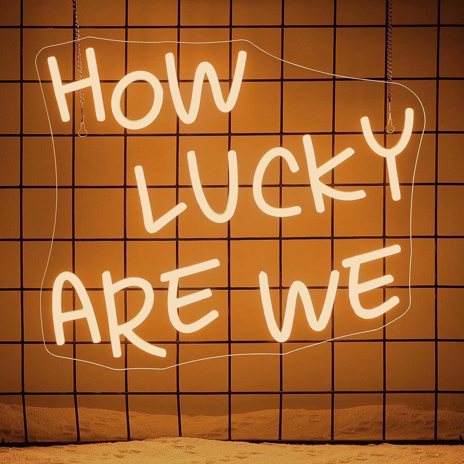 How Lucky Are We Neon Sign USB - Outdoor Lighting How To recensie en prijs